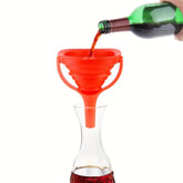 Collapsible Silicone Funnel Set for Kitchen Use